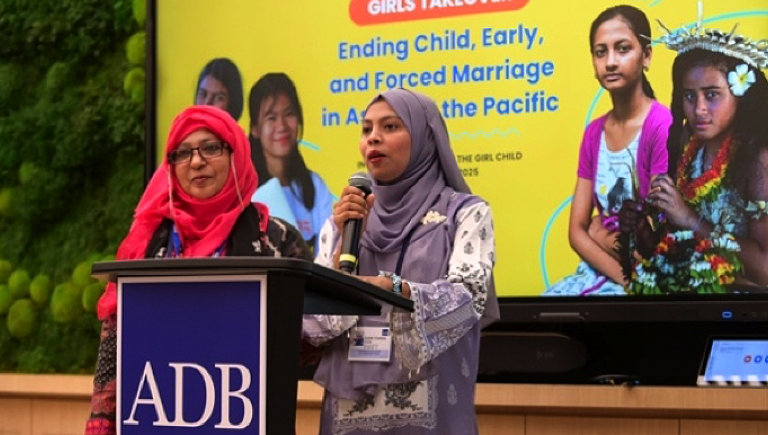 The 2025 International Day of the Girl celebration emphasizes that girls have the right to lead, decide, and thrive. Photo credit: ADB.
