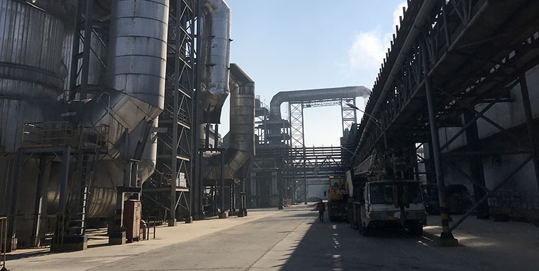 Reduced greenhouse gas emissions in Lufang’s copper smelting plant in Dongying City, Shandong. Photo source: Lufang subproject.