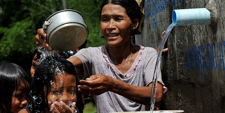 While water resources are abundant in Cambodia, lack of investments in infrastructure affects the availability of clean water supply. Photo credit: ADB. 