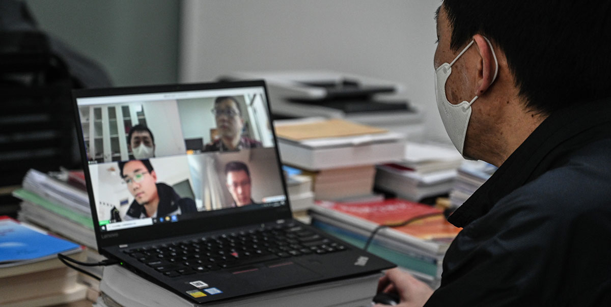 Web conferencing applications are very helpful not only in conducting client and stakeholder meetings but also in livestreaming on-site visits. Photo credit: ADB. 