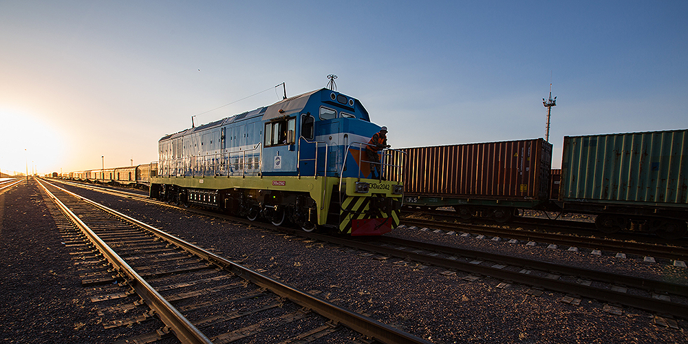 The Trans-Caspian transport corridor links the rail systems and seaports between Asia and Europe. Photo credit: ADB.