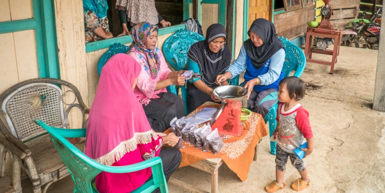 Sex-disaggregated portfolio data helps financial institutions understand how women entrepreneurs use finance, repay loans, and access services. Photo credit: ADB.