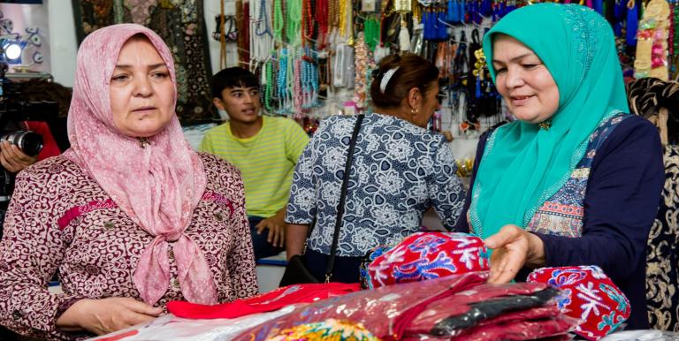 Small and medium enterprises in Central Asia could collaborate with global or large firms through digital platforms. Photo credit: ADB.