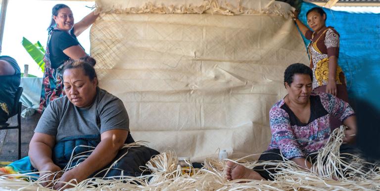 In rural and outer-island communities, limited familiarity with formal banking and gaps in entrepreneurial, financial, and digital capability can constrain women’s uptake and effective use of financial services. Photo credit: ADB.