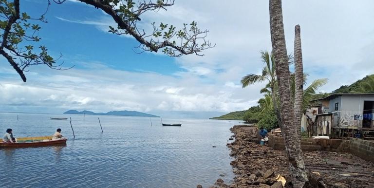 Poor flood protection is a major concern for one of the villages in Viti Levu, Fiji. Photo credit: ADB.