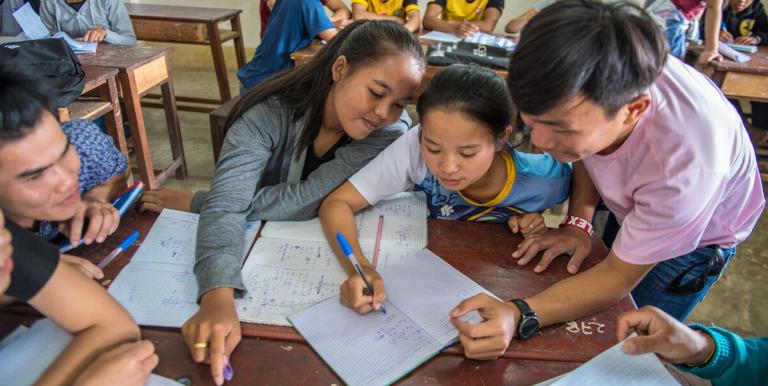 Adolescents engage in open dialogue and peer support—key steps toward strengthening mental health and resilience. Photo credit: ADB. 
