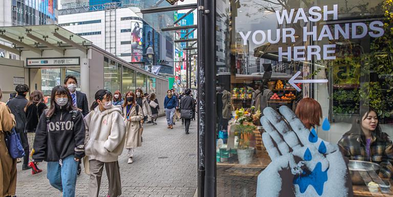 Most cities are currently focusing their resources on the immediate management and response to COVID-19, such as wearing masks and frequent handwashing. Photo credit: ADB.