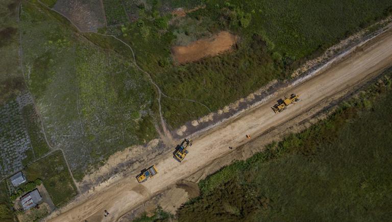 Satellite imagery can be harnessed to monitor road quality. Photo credit: ADB. 