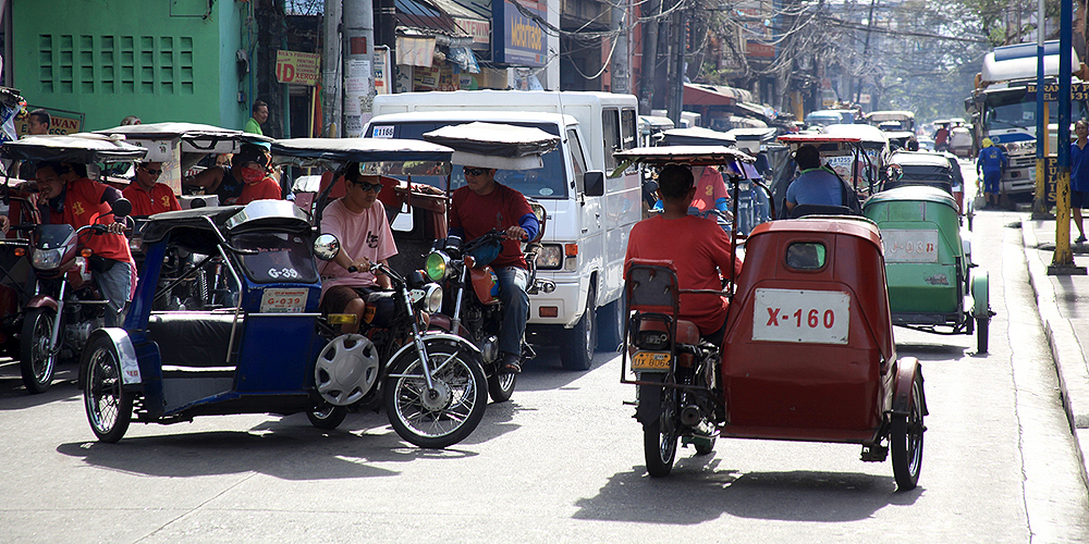 Tricycle drivers are self-employed workers belonging to the micro, small, and medium-sized enterprises sector. Photo credit: ADB.